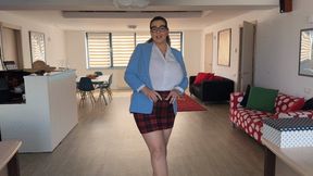 Teacher Erin invites favorite student to her office 4K