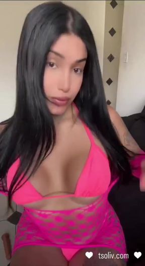 Trans latina loves jerking watching neighbours