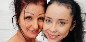 Stepmom and stepdaughter have a forbidden lesbian love affair