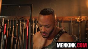 Restrained Tony Orlando moans as Dillon Diaz torments his body