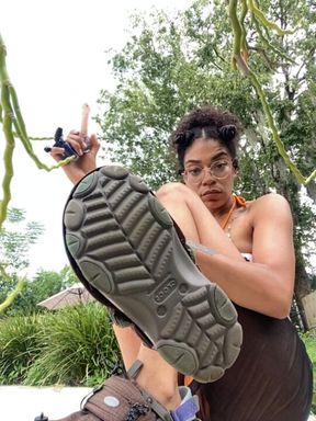 Poolside Shoe Cleaning