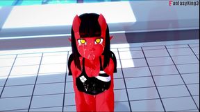 meru the succubus red bikini sex - full & pov version on sheer & ptrn: fantasyking3