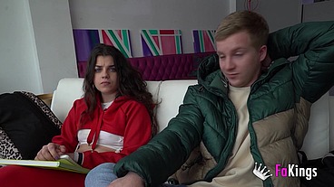 They come straight to us be at their first porno! Chiki and her friend. Young and CRAZY FOR FUCKING