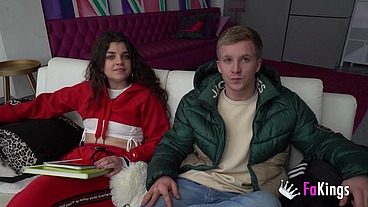 They come straight to us be at their first porno! Chiki and her friend. Young and CRAZY FOR FUCKING