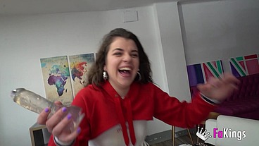 They come straight to us be at their first porno! Chiki and her friend. Young and CRAZY FOR FUCKING