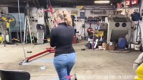 French Amateur XXX: Garage Dicks Punish & Ass&#x1F351; Penetrate Sexy Mechanic Babes