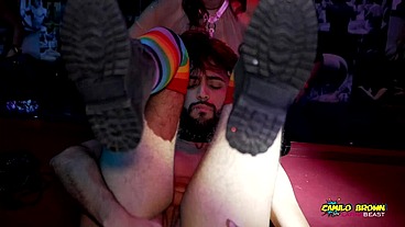 Camilo Brown Fucking His Own Ass Balls Deep Public At Mila Garcia's Party