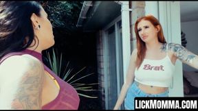 Zara reunites with her LESBIAN STEPMOM Ella Roxx using dildoes together
