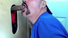 ”Gloryhole Lunch Time Feeding By 2 Guys”