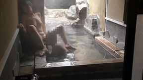 Mature Couple at Hot Spring Inn, Outdoor Cunnilingus, Blowjob