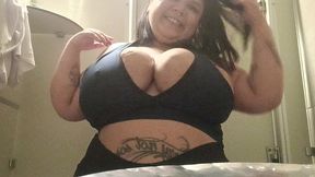 bbw exibida no banheiro da academia - mary jhuana