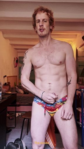 Wash Day Got Me Hard in My Swimming Trunks