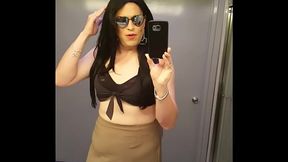 Showing Off My Black Tie Top Outfit Video