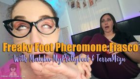 Freaky Foot Pheromone Fiasco - Maleka MyPrettyFeet & TerraMizu - MP4 720 HD