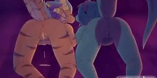 Furry yiff session with animated game sounds