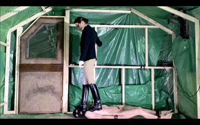 Mistress Krush - Trampling in Cavallo Riding Boots (full body angle)