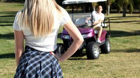 ”German COUGAR goes on a golf date with stepson & they had an accident”