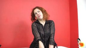 Redhead slut gets intense double penetration
