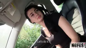 Stranded teen Anna seduces with big butt and ass