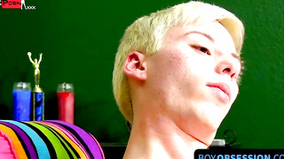 Twinks' Hot Interview Turns Into A Passionate Solo Masturbation Session