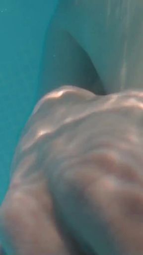 Emotional moment from "Swimming around naked in a garden pool with teasing"