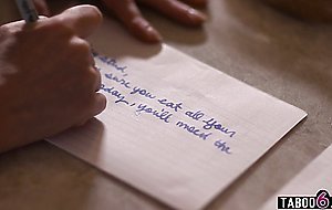Stepmom MILF Marie McRay left her big dick stepson an interesting note