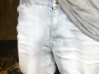 ZIPPED OUT MY TROUSER JUST TO JACK OFF MY KNOB