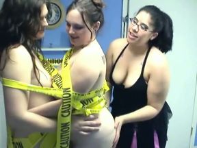 Two fluffy lesbians get tied up together by their kinky mistress