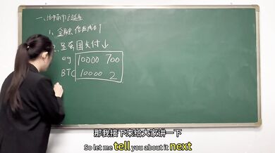 Her jiggly tits sway while the teacher gets fucked raw in BTC lesson