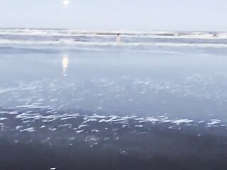 My neighbour loses her raiment at the beach, I invite her to my abode and give her a good sexy milk