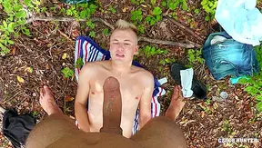 Bleached Twink Gets Fucked Hard in the Woods - XXX Gay