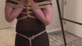 Reverse Prayer Bondage Punishment for Naughty Student