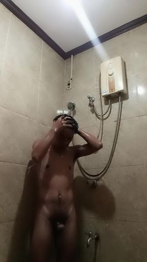 Another Shower Jerking off with Cumshot