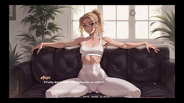 My New Girlfriend [ TABOO Hentai Game ] Ep.1 my GF and her tiny tits BFF are cuckolding him with BBC !