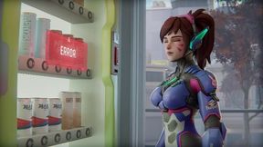 D.Va - Rough Punishment by Security for Stealing [White]