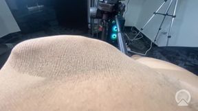 White Fat Cock Inside Pantyhose