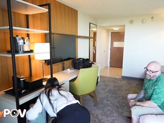 Large Melons Latin babe Housekeeper Esperanza Gomez Screws Lewd Hotel Guest - PPOVS1E5