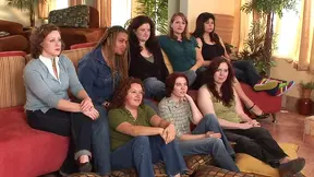 Passionate Public Shoot: Closeup Brunette Licking Balls Seductively