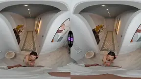 Petite Fresh Hottie Sucks and Rides in VR Anal scene