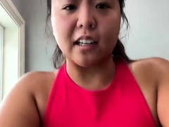 Big boobs milf masturbates with her dildo