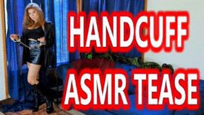 Handcuff ASMR Tease - Candle Boxxx Female Domination Handcuffs and Shackles Cock Tease Handcuff Fetish Shackles Fetish Leather Fetish Femdom POV HDMP4