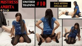 MISTRESS AMRITA makes FACE SITTING for SMOTHER TRAINING SESSION number 10 (HD)