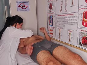 Oops... my dick went up in front of the nurse