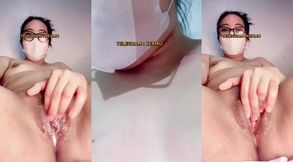 Villya's sultry Asian allure radiates with raw, homemade solo passion