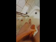 Got horny during shower, and came a lot