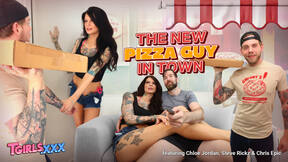 TGIRLS XXX - Hot Chloe Jordan Screwed The Pizza Guy