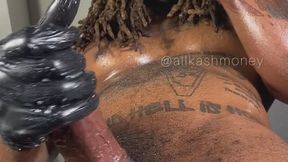 Just playing with my oily cock