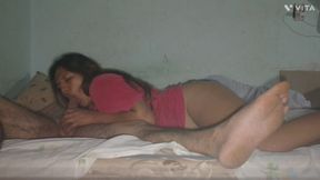 Fucking in my new bed with my lover&#039;s ass