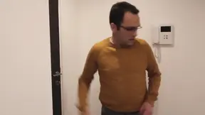 Wife doms her laughing husband while eating his pussy with enthusiasm.