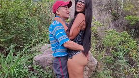 Old perverted day laborer fucks a beautiful busty and big-assed peasant woman